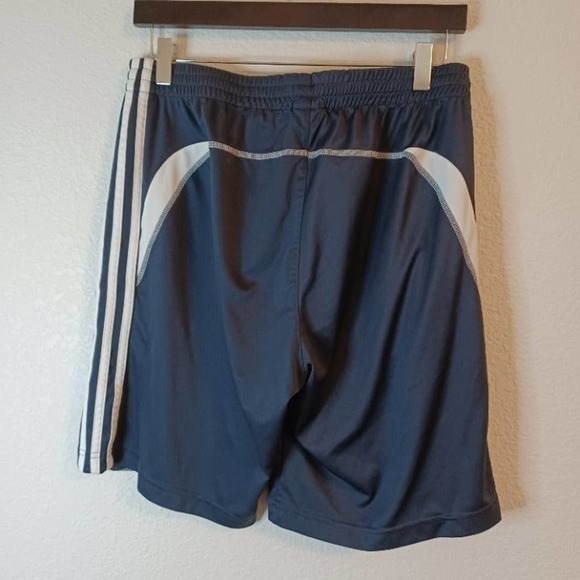 Medium Blue Adidas Polyester Sports Shorts - Picture 9 of 11